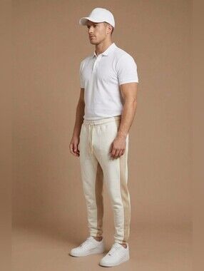 $95 AGTAWH Men's Embroidered Logo Graphic Jogger